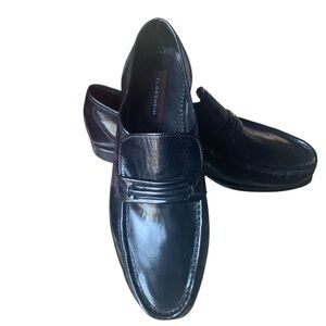 🆕 Florsheim Leather Loafers Comfortech Insole Officewear Event Durable BLK 10.5